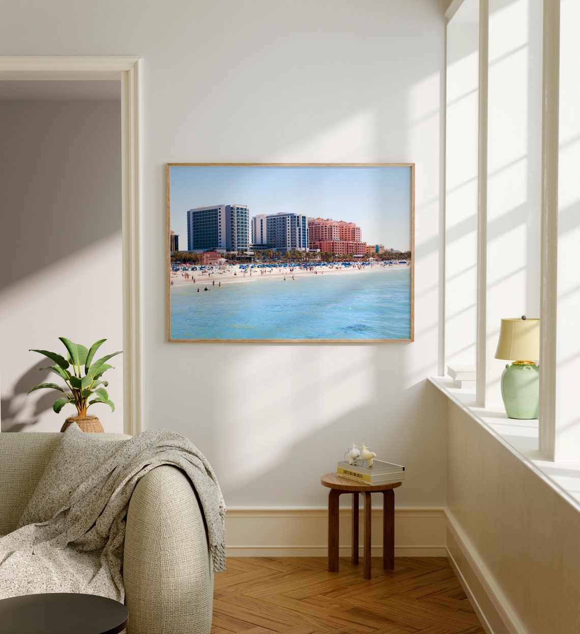 Clearwater Beach Florida Hotels White Sand Summer Landscape Poster - Image 5