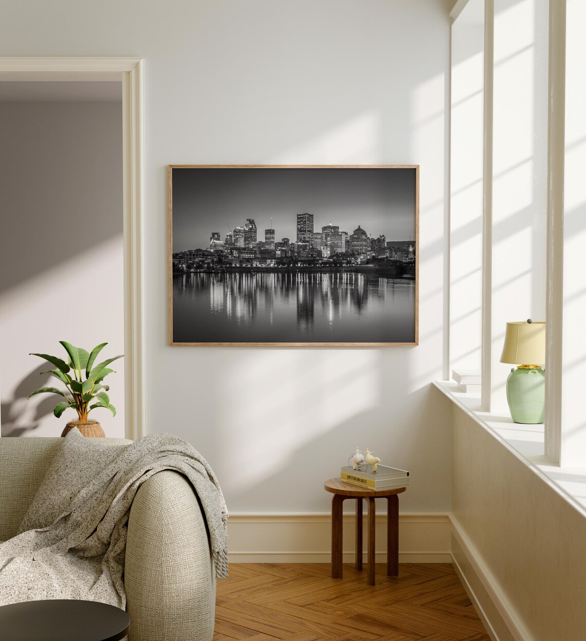 Black and White Montreal Travel Poster, Canada Decor - Image 5