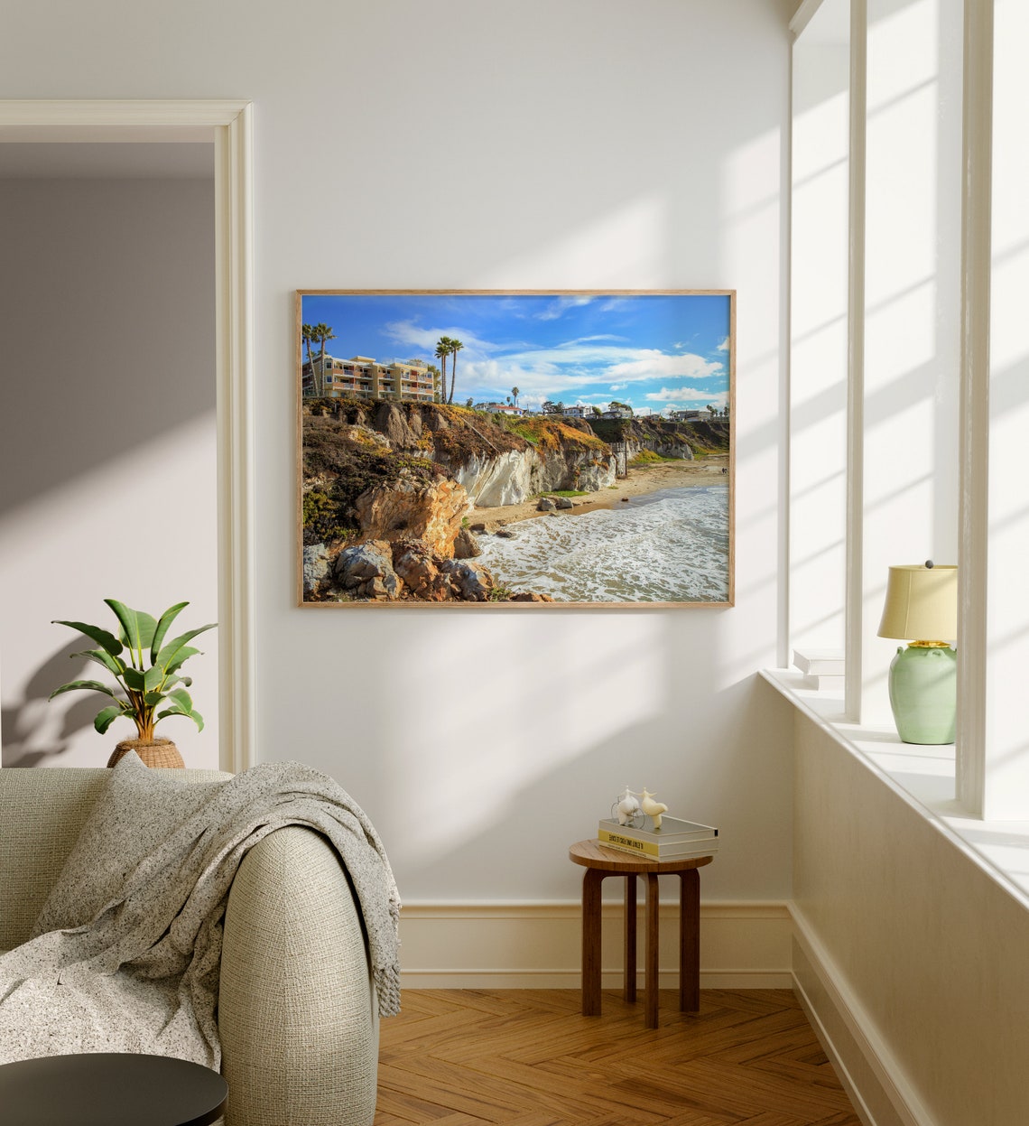 Pismo Beach California Ocean Cliffs Waves Coastal Bluff View Poster - Image 5