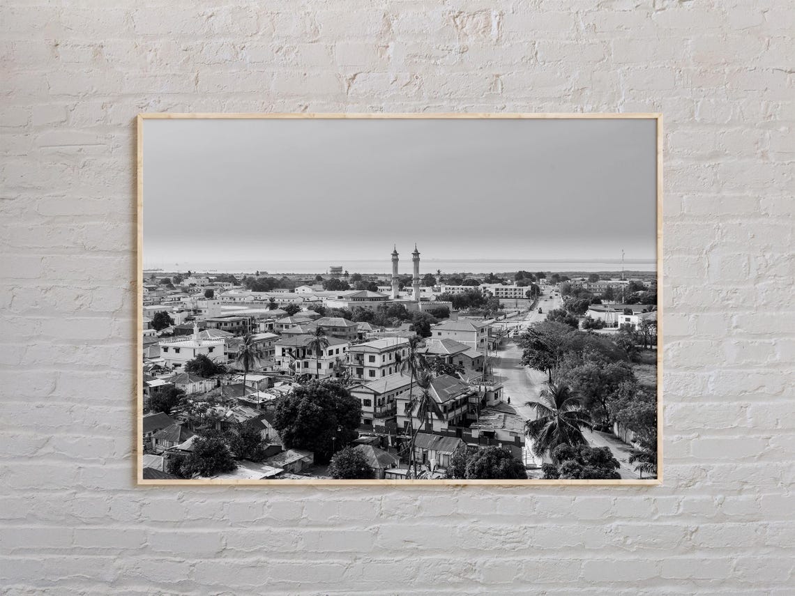 Black And White The Gambia Print The Gambia Wall Art The Gambia Poster The Gambia Photo The Gambia Poster Print The Gambia Wall Decor