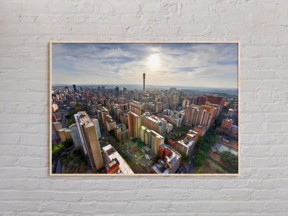 Real Photo Johannesburg Print Johannesburg Wall Art Johannesburg Poster Johannesburg Photo Johannesburg Poster Print