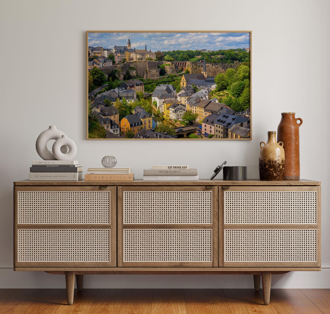 Luxembourg City Old Town Fortifications Color Historic Quarter Poster - Image 4