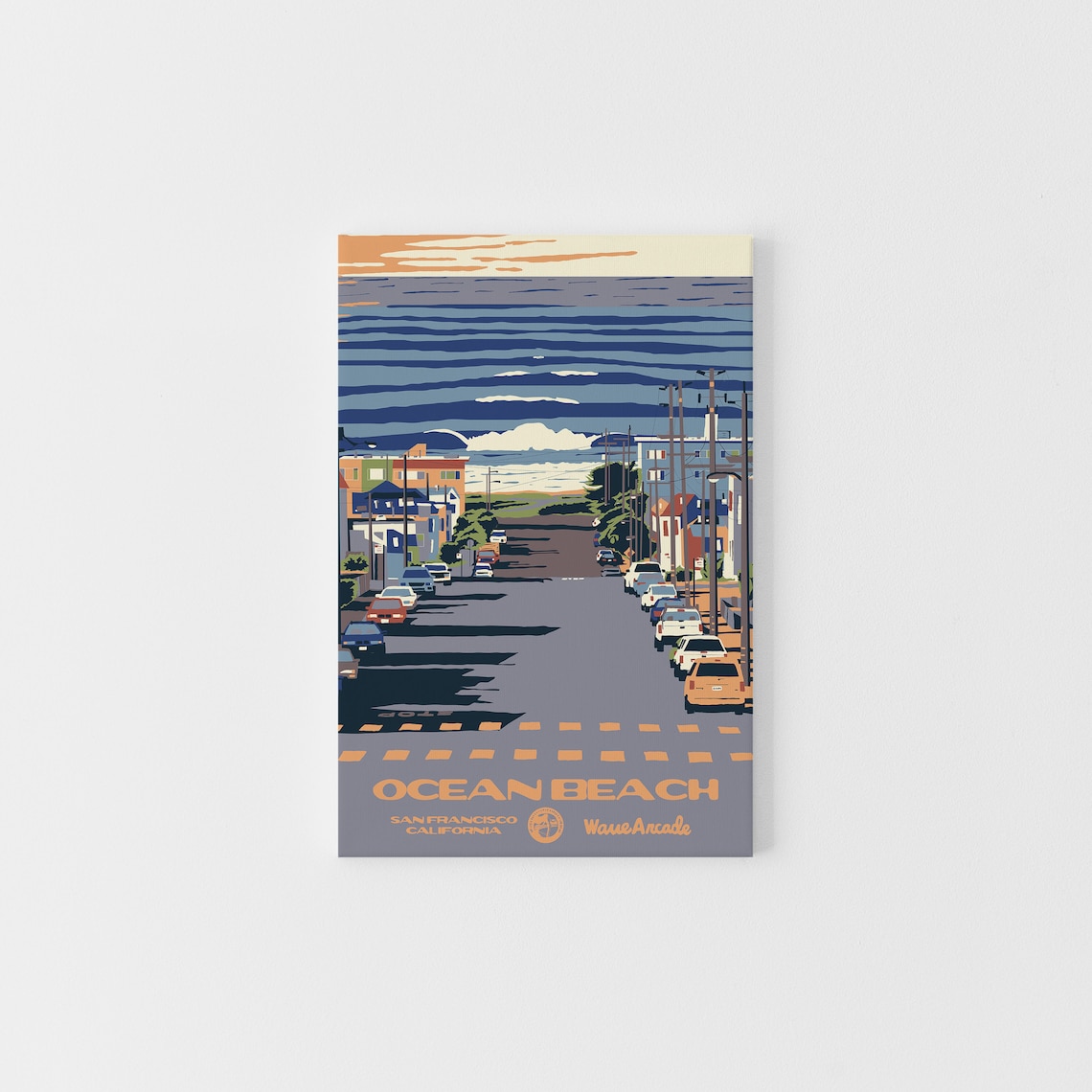 Ocean Beach San Francisco Street Ocean Travel Poster California