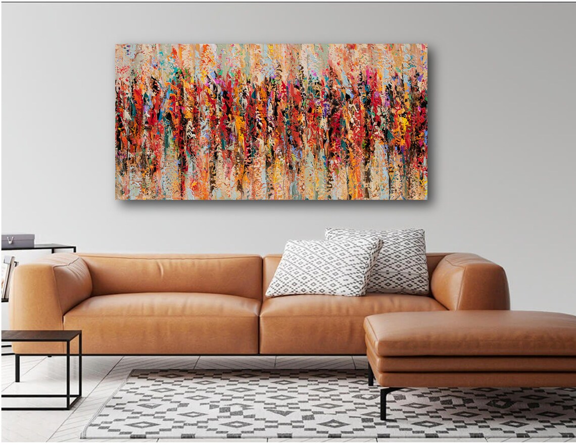 Abstract Print, Large Over Sofa Wall Decor - Image 2