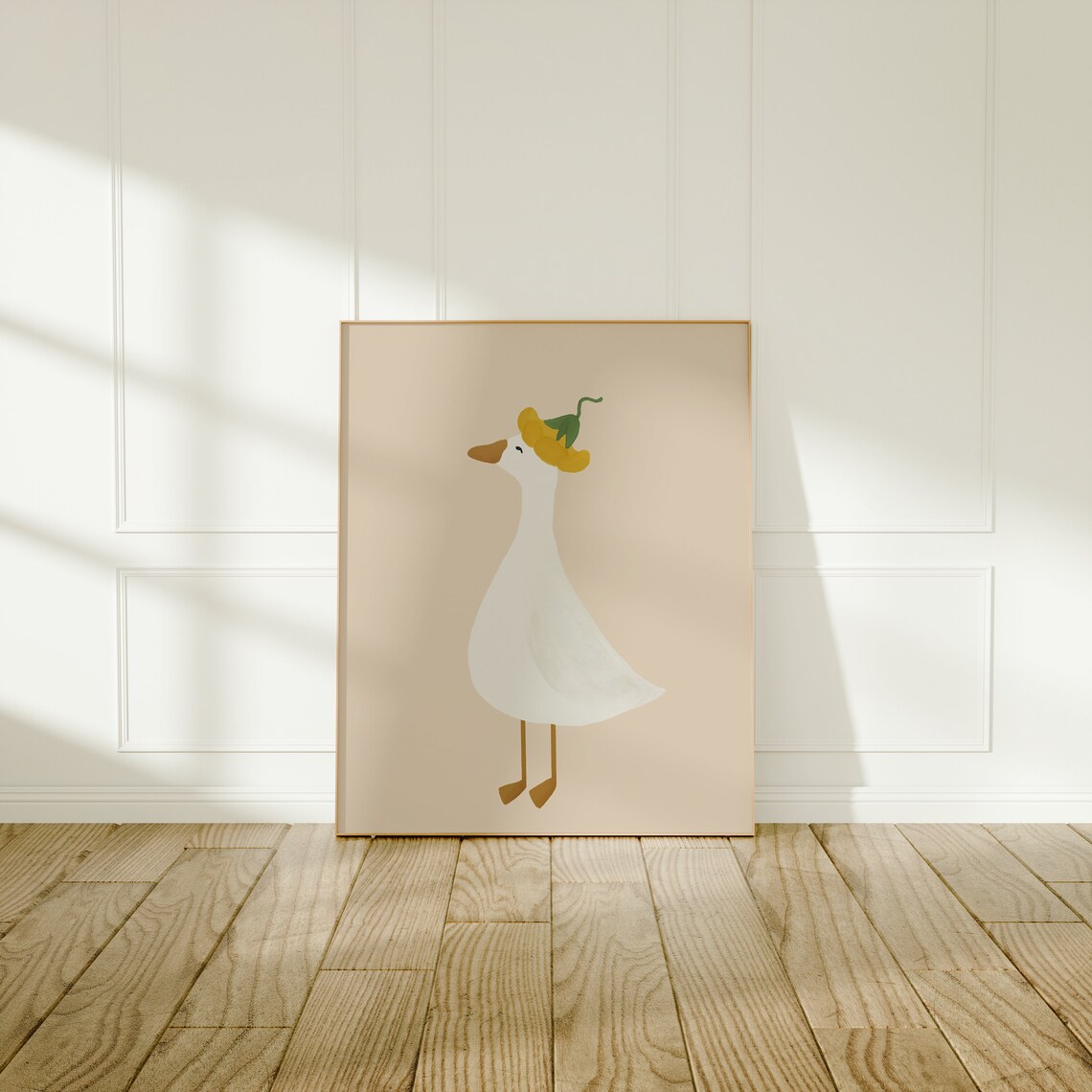 Silly Goose Poster, Neutral Girl Nursery Decor - Image 2