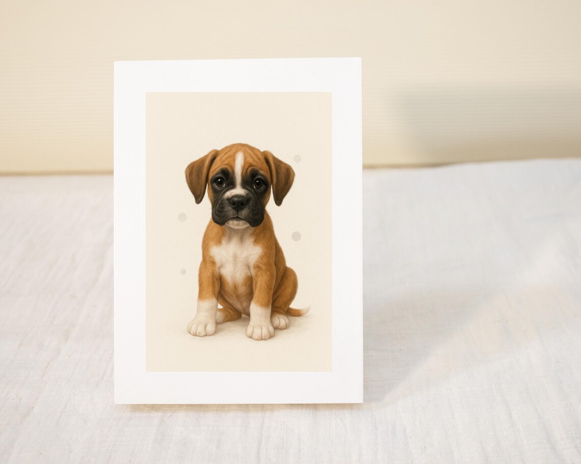 Boxer Dog, Dog Lover Gift Nursery Decor Poster - Image 3