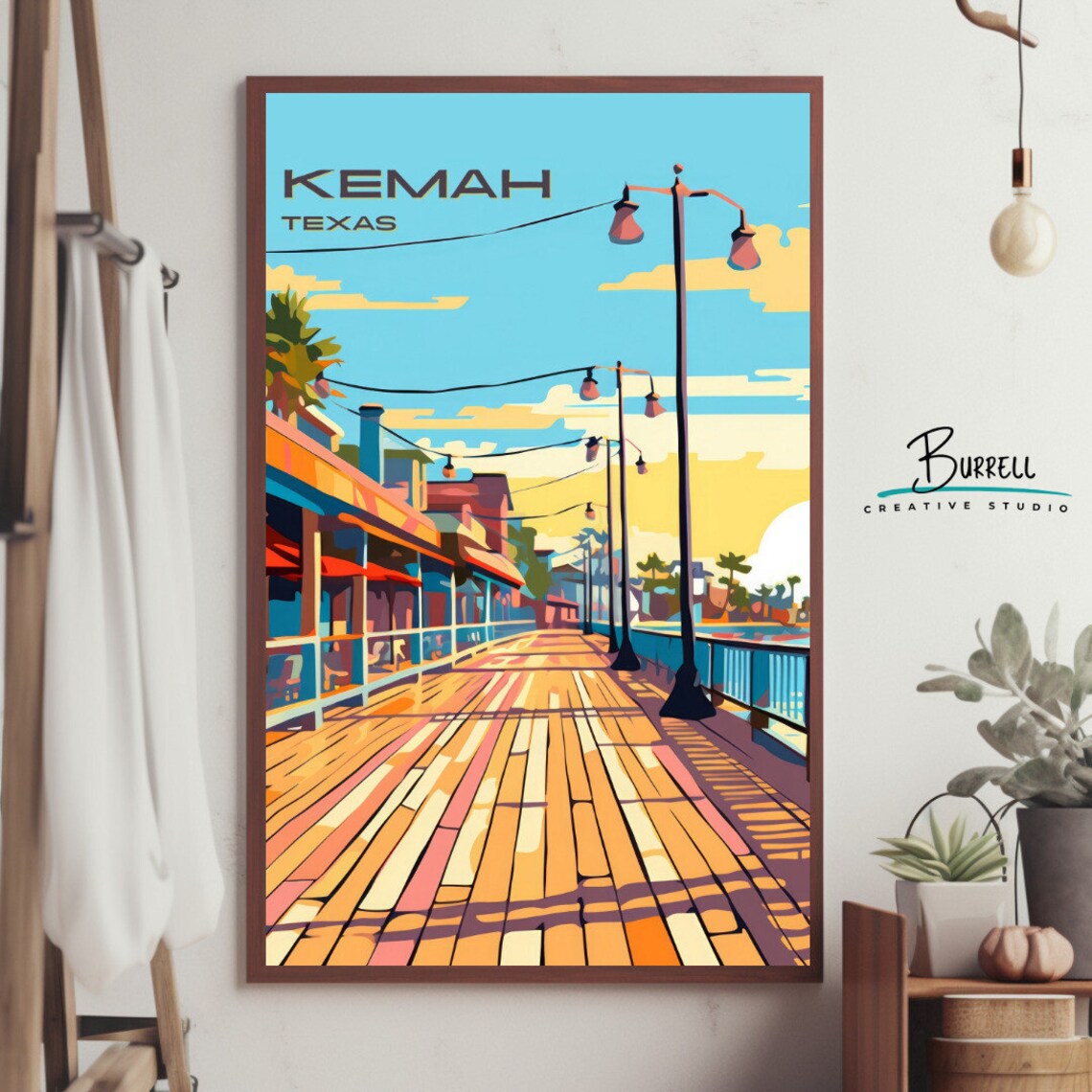 Kemah Texas Boardwalk Travel Poster Print - Image 4