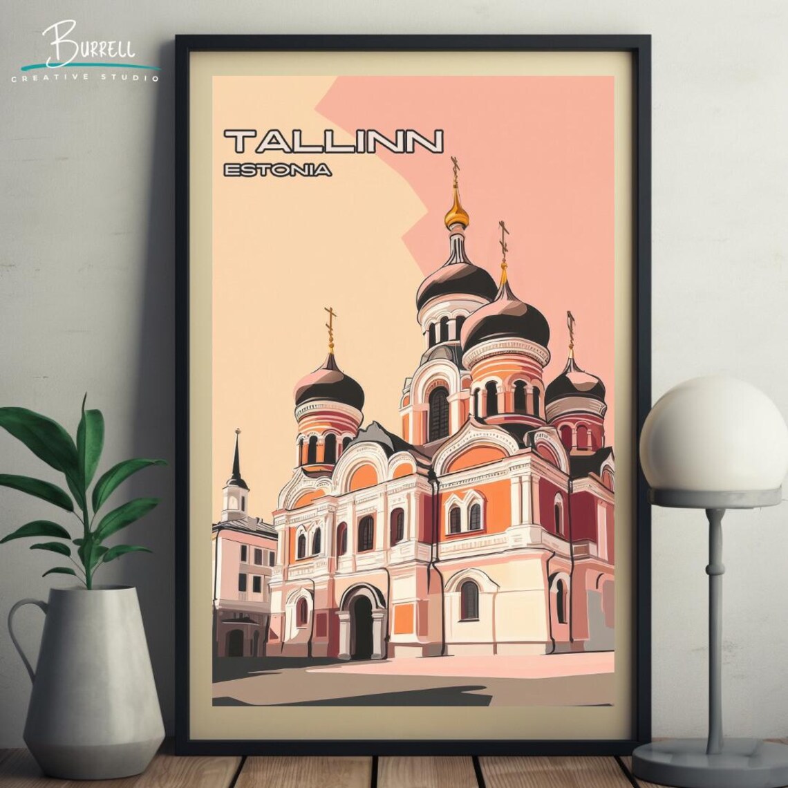 Tallinn Estonia Alexander Nevsky Cathedral Onion Domes Travel Poster - Image 5