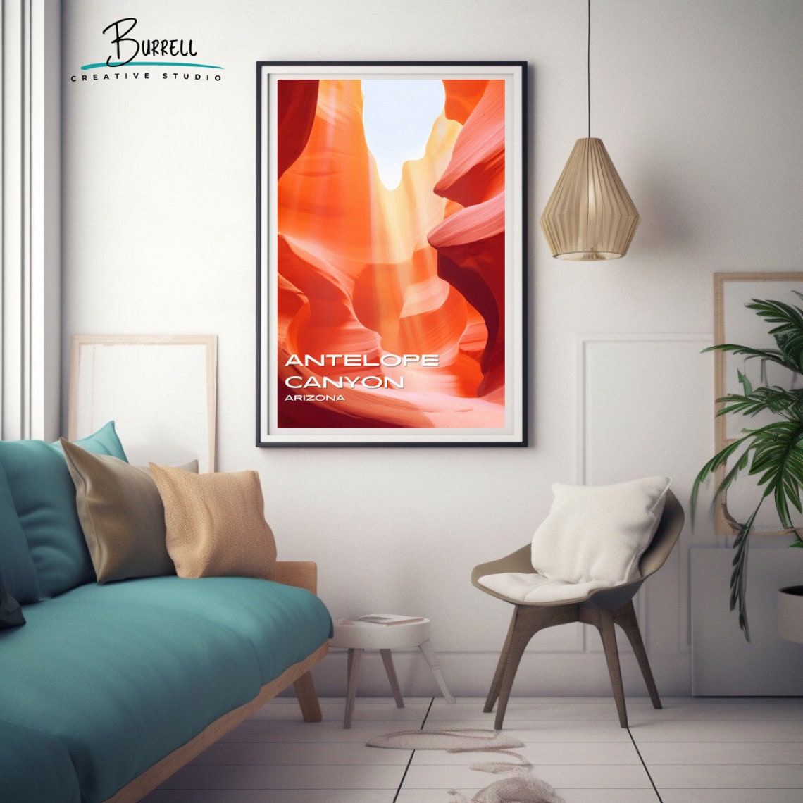 Lechee Arizona Antelope Canyon National Parks Wall Art Poster Print - Image 3