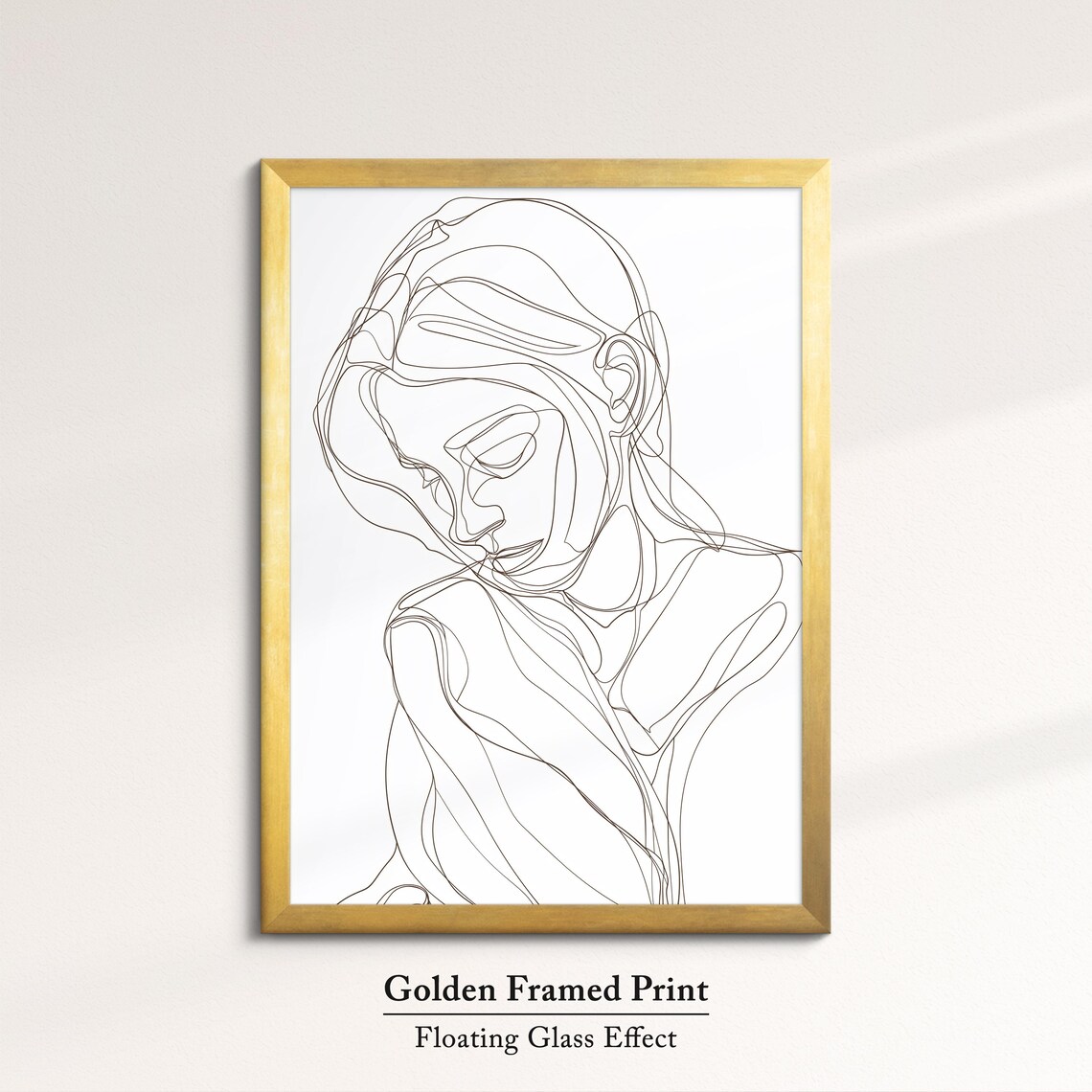 Minimalist One Line Woman Face Art Print Feminine Line Drawing Poster - Image 5