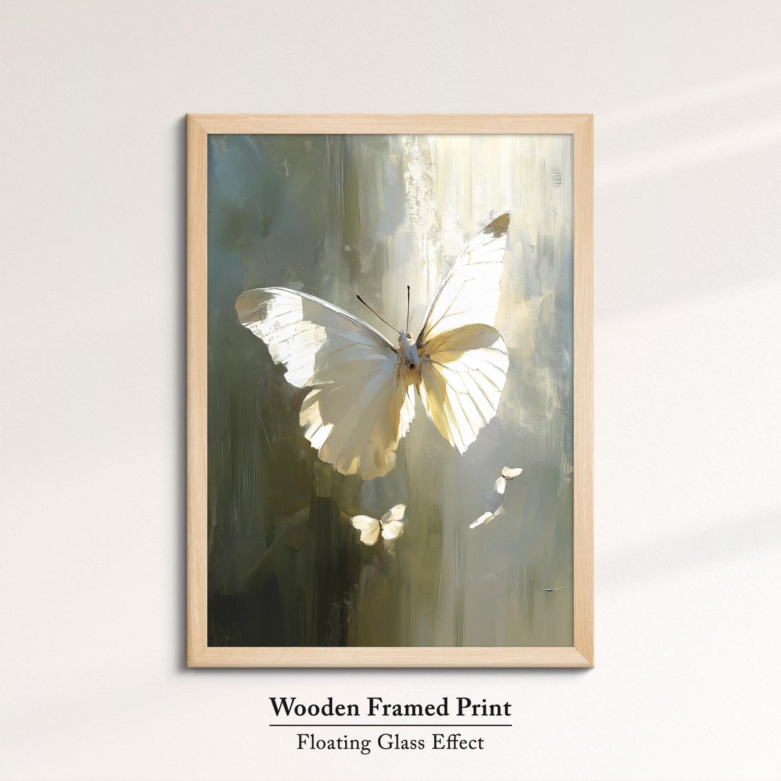 Colorful Butterfly Abstract Oil Painting Framed Print Framed Portrait Wall Art Poster Home Decor Interior Butterfly Lover Gift - Image 6