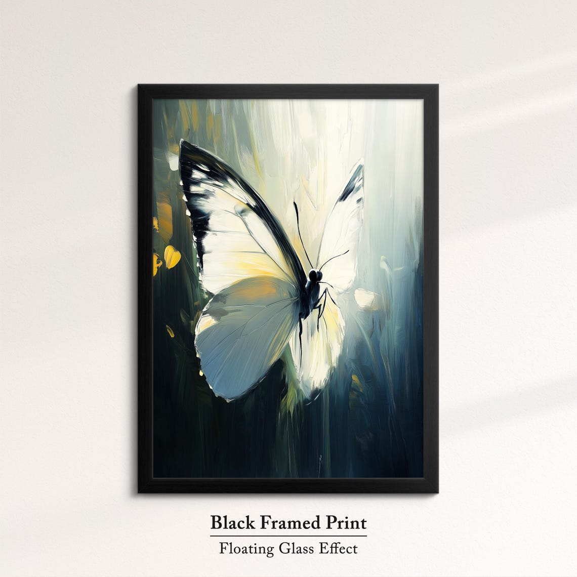 Colorful Butterfly Abstract Oil Painting Framed Print Framed Portrait Wall Art Poster Home Decor Interior Butterfly Lover Gift - Image 8