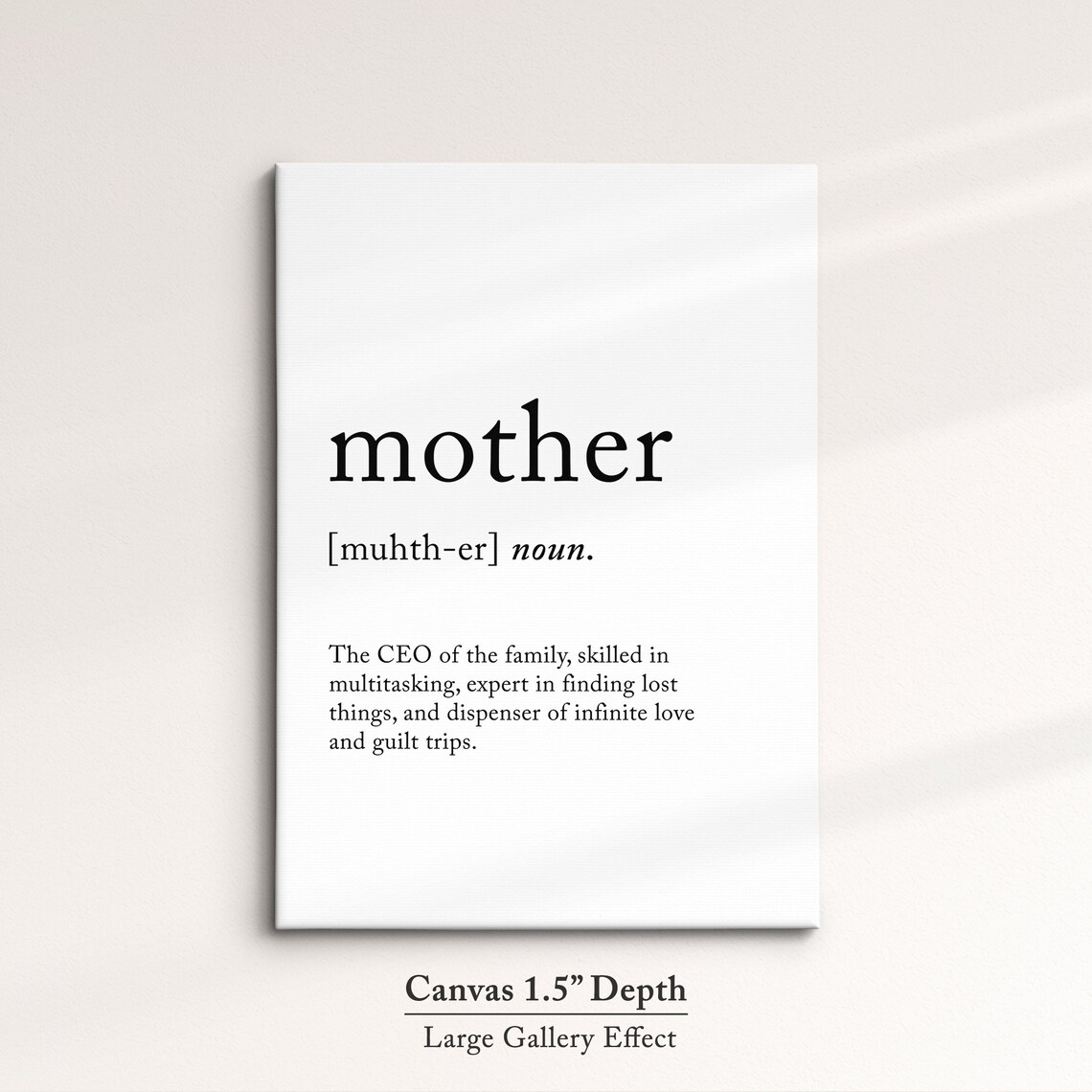 Mother Funny Definition Dictionary Quote Minimalist Framed Print Framed Wall Art Poster Home Decor Interior Funny Gifts For Mom Mum - Image 3