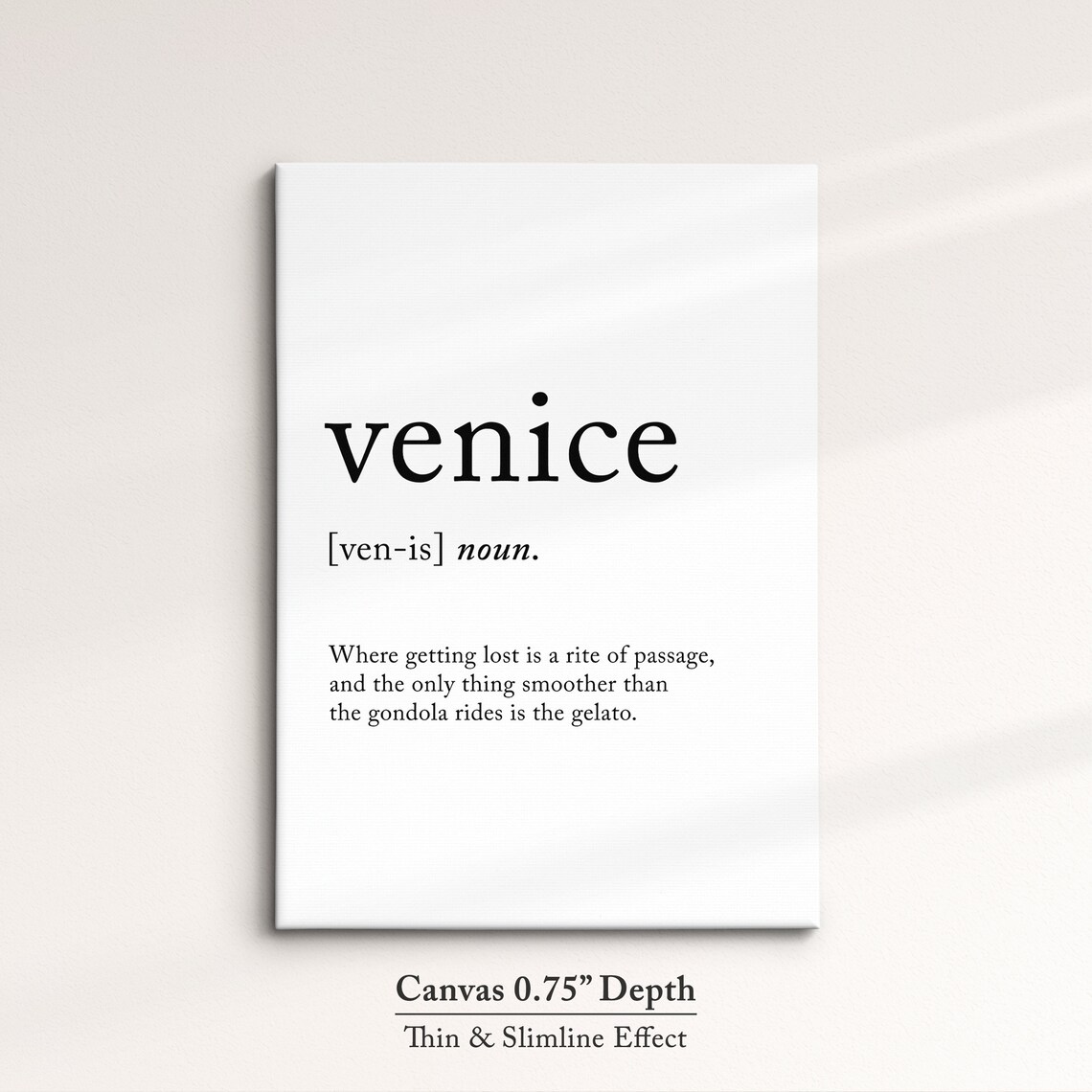 Venice Italy Funny Dictionary Definition Quote Minimalist Wall Poster - Image 4