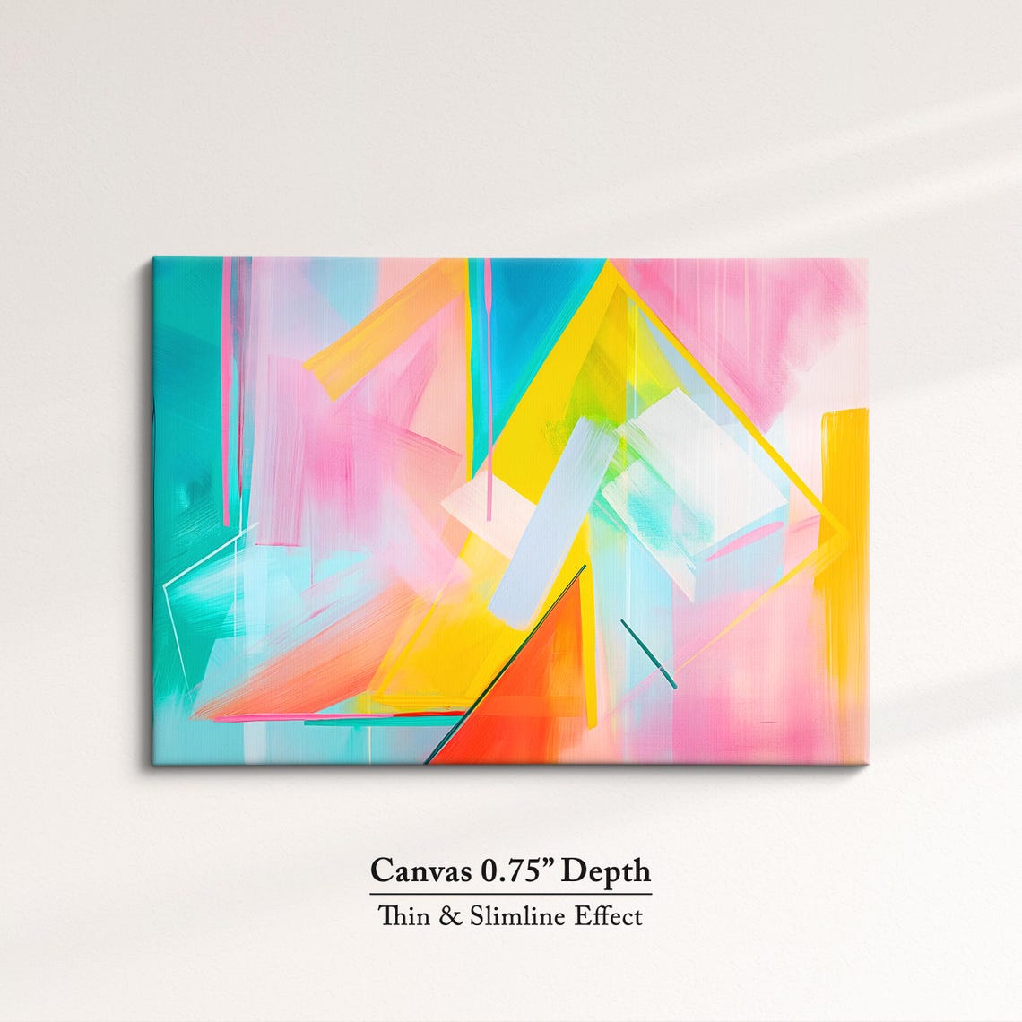 Colorful Abstract Geometric Triangle Art Modern Minimalist Wall Art - Image 4