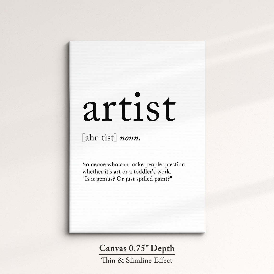 Artist Minimalist Definition Quote Word Art Framed Print Framed Female Wall Art Lady Poster Feminine Home Decor Gifts For Her - Image 3