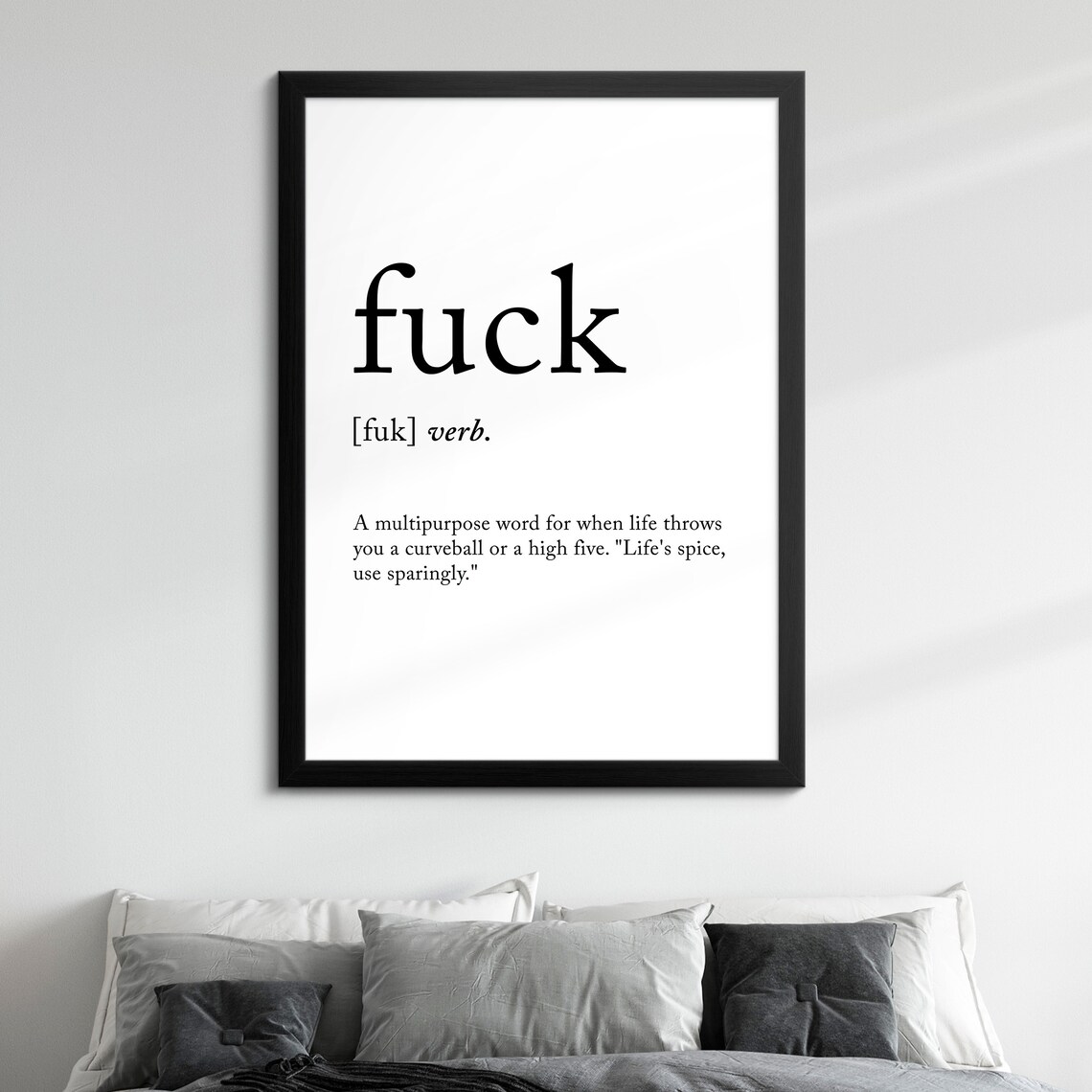 Fk Minimalist Definition Quote Word Art Framed Print Framed Female Wall Art Lady Poster Feminine Home Decor Gifts For Her - Image 8