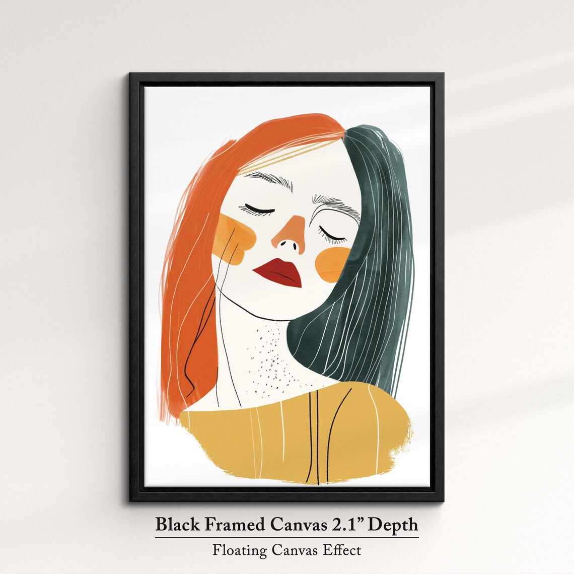 Woman Minimalist Line Art Portrait Abstract Face Modern Feminine Art Poster - Image 2