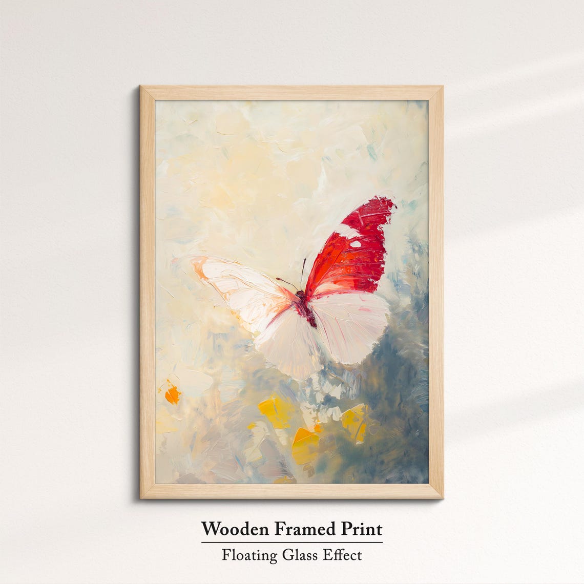 Colorful Butterfly Abstract Oil Painting Framed Print Framed Portrait Wall Art Poster Home Decor Interior Butterfly Lover Gift - Image 6