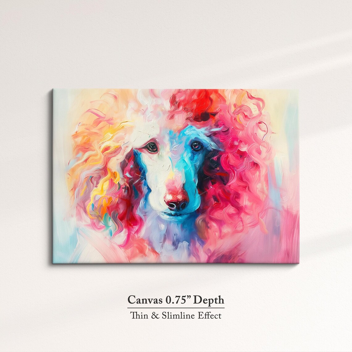 Poodle Abstract Oil Painting Art Print, Luxury Dog Decor - Image 4