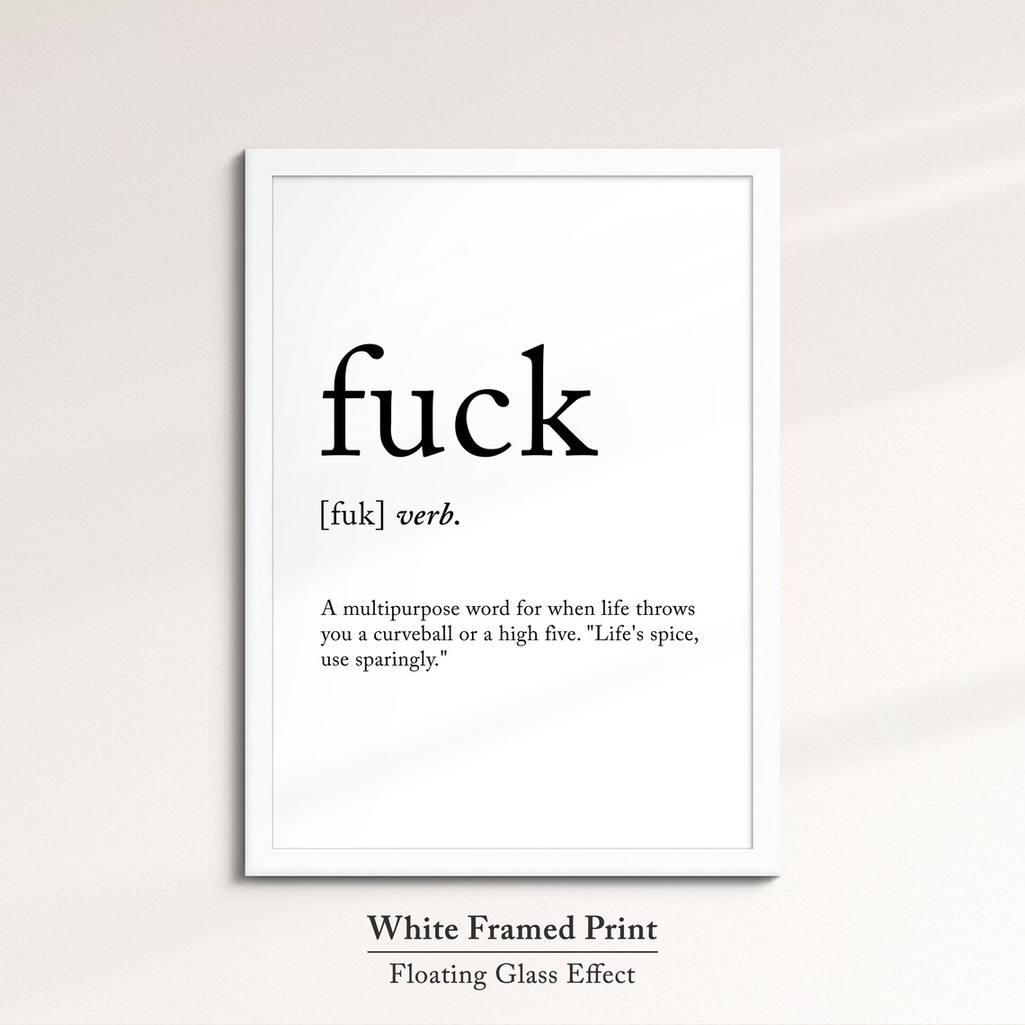 Fk Minimalist Definition Quote Word Art Framed Print Framed Female Wall Art Lady Poster Feminine Home Decor Gifts For Her - Image 7