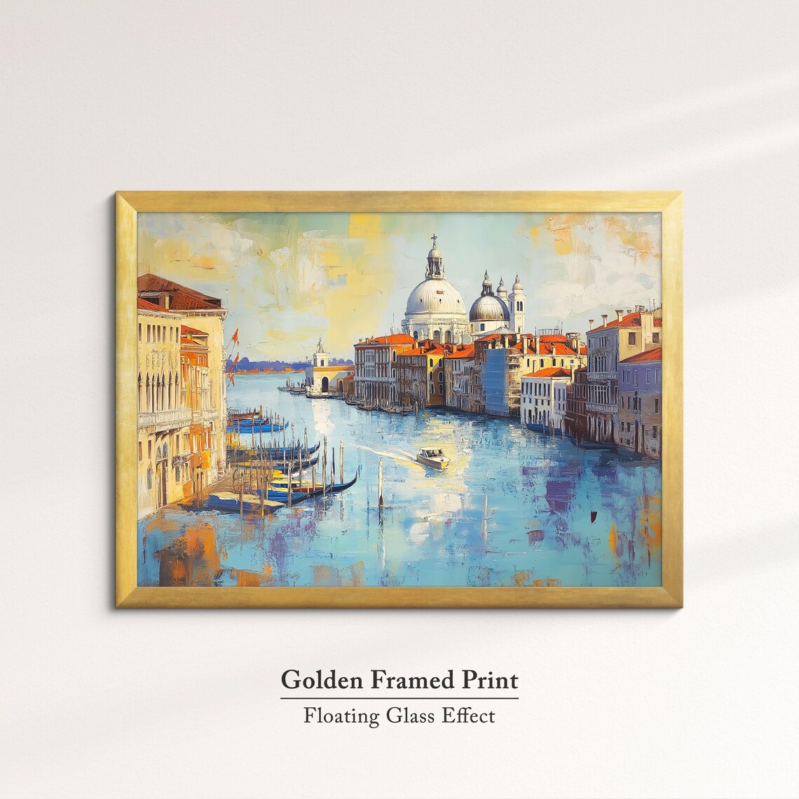 Venice, Italy Abstract Oil Painting Art Print - Image 5