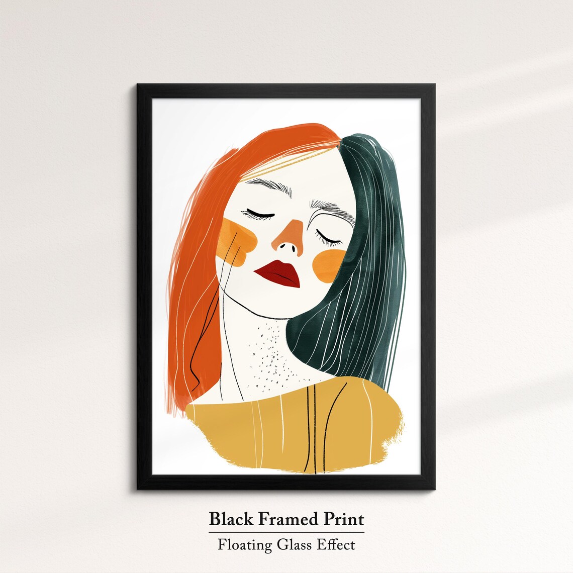 Woman Minimalist Line Art Portrait Abstract Face Modern Feminine Art Poster - Image 8