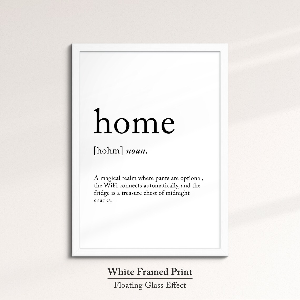 Home Funny Definition Dictionary Quote Minimalist Framed Print Framed Wall Art Poster Home Decor Interior Funny Gifts For Her - Image 7