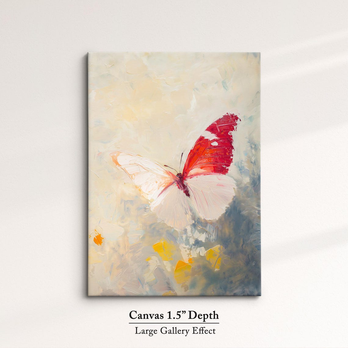 Colorful Butterfly Abstract Oil Painting Framed Print Framed Portrait Wall Art Poster Home Decor Interior Butterfly Lover Gift - Image 3