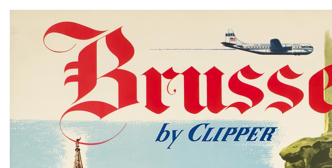 Brussels Travel Poster, Belgium Wall Art Print - Image 2