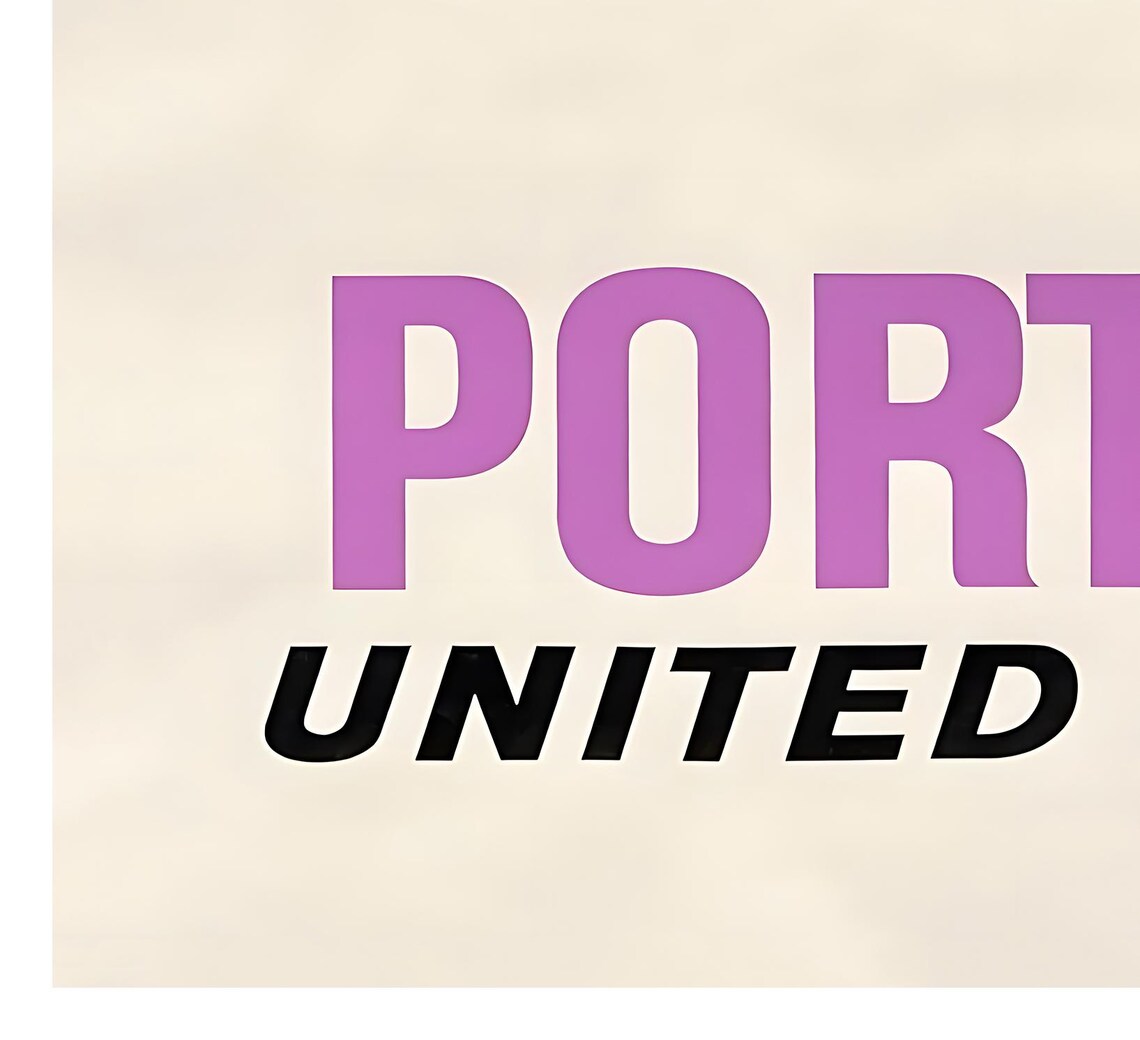 Portland Oregon Rose Mount Hood Vintage United Airlines Travel Poster - Image 2