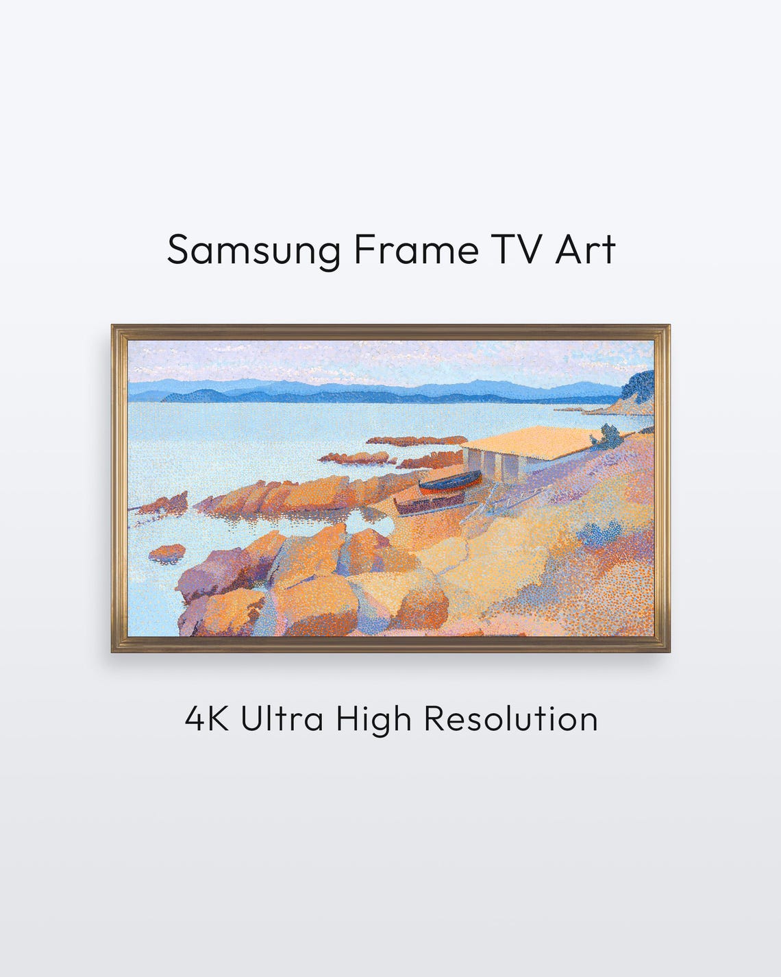 Henriedmond Cross Landscape Painting Samsung Frame Tv Art 4k Print