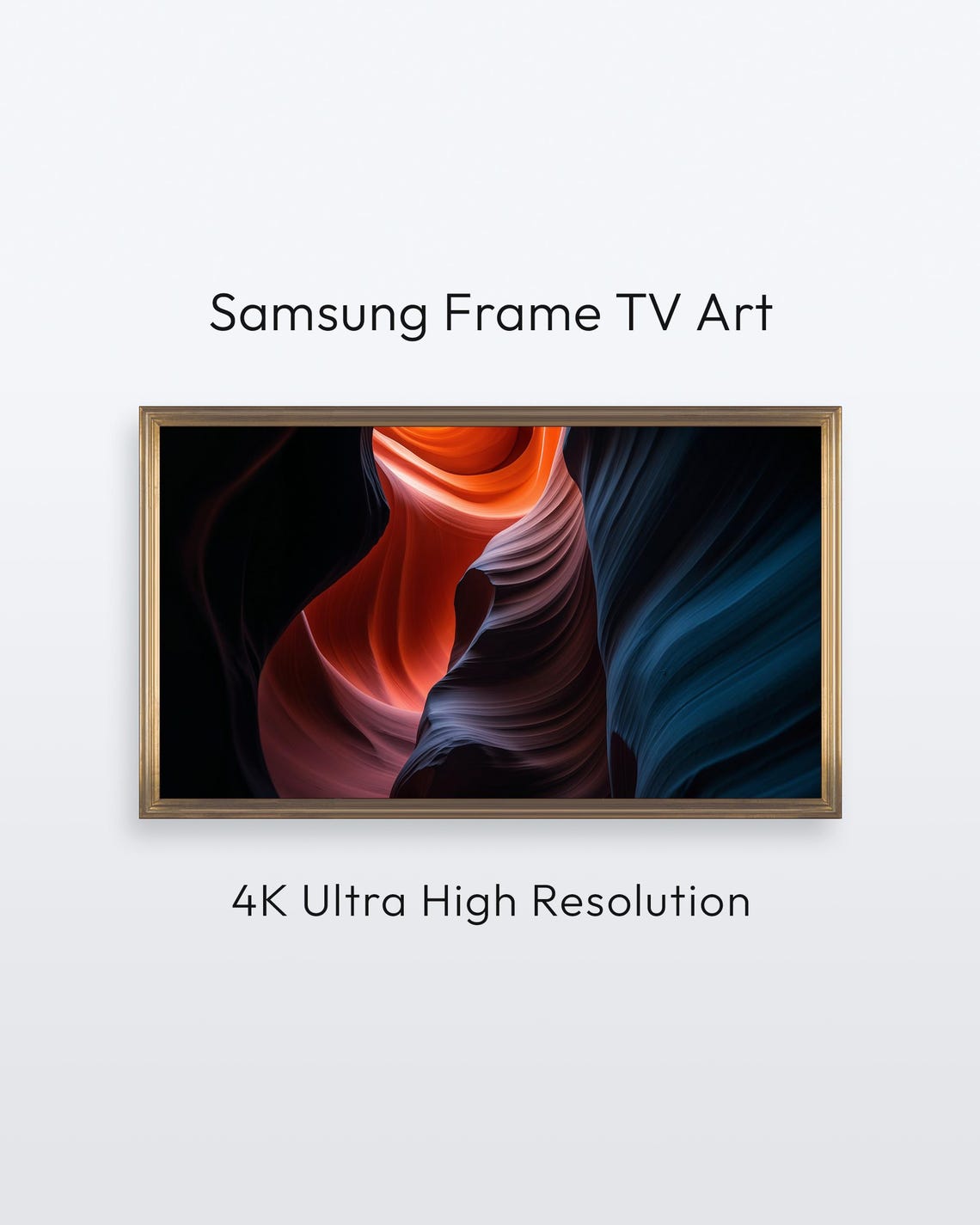 Samsung Frame Tv Abstract Art Canyon Details Modern Artwork 4k Print