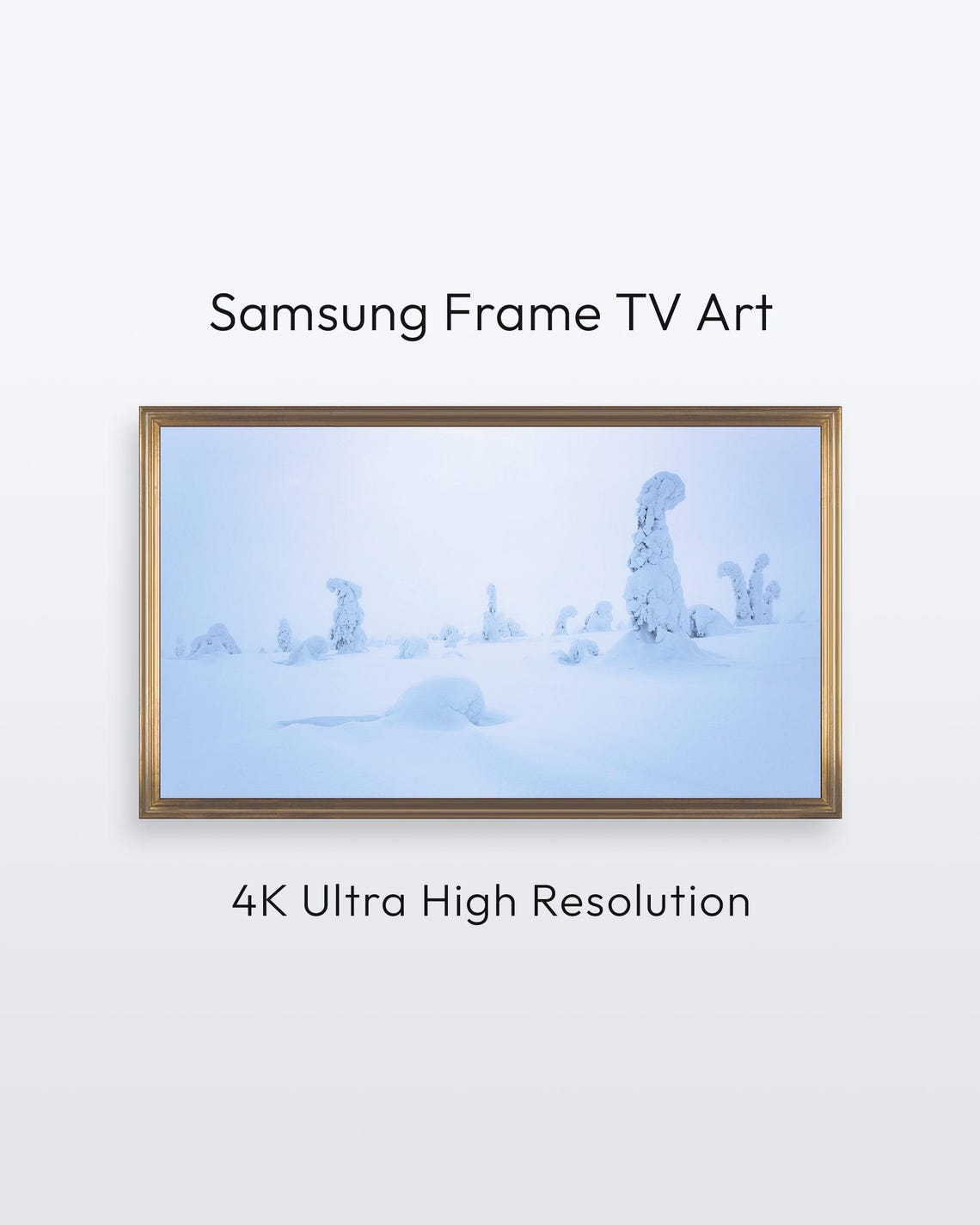Snowy Winter Forest White Ghost Trees Finland Photography Poster