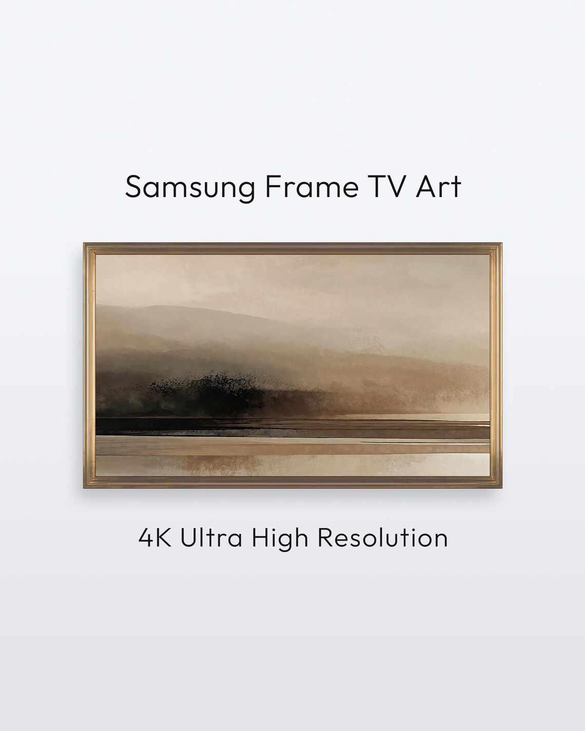 Samsung Frame Tv Abstract Art Minimalist Modern Landscape 4k Print