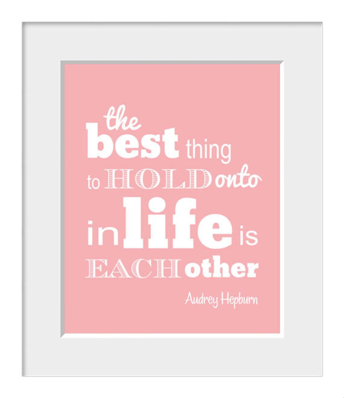 Audrey Hepburn Inspirational Quote Art Print - Image 2
