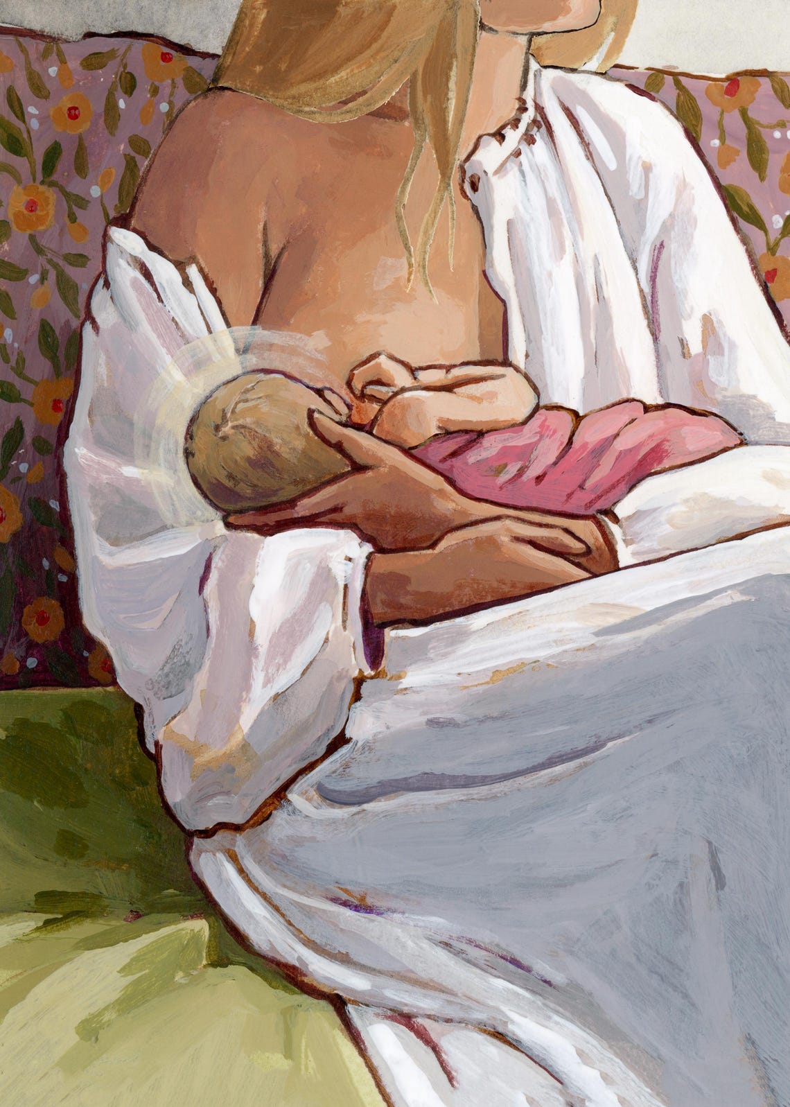 Bonded Breastfeeding - Motherhood Art - Image 3