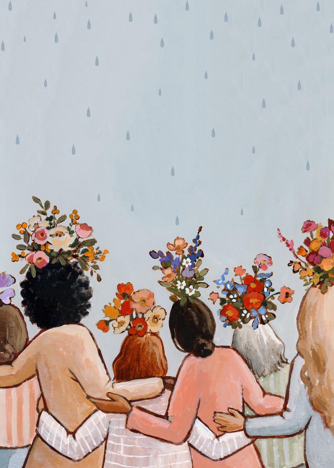 All the Beautiful Ways They Bloom Sisterhood Floral Women Art Poster - Image 2