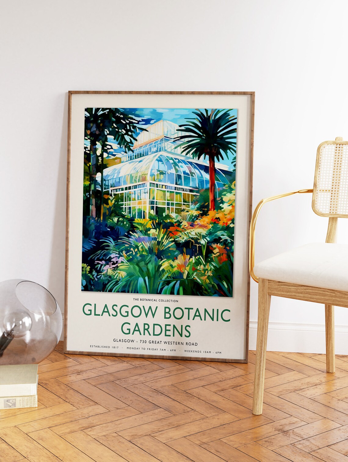 William Morris Glasgow Botanical Gardens Poster, Vintage Floral - Image 2