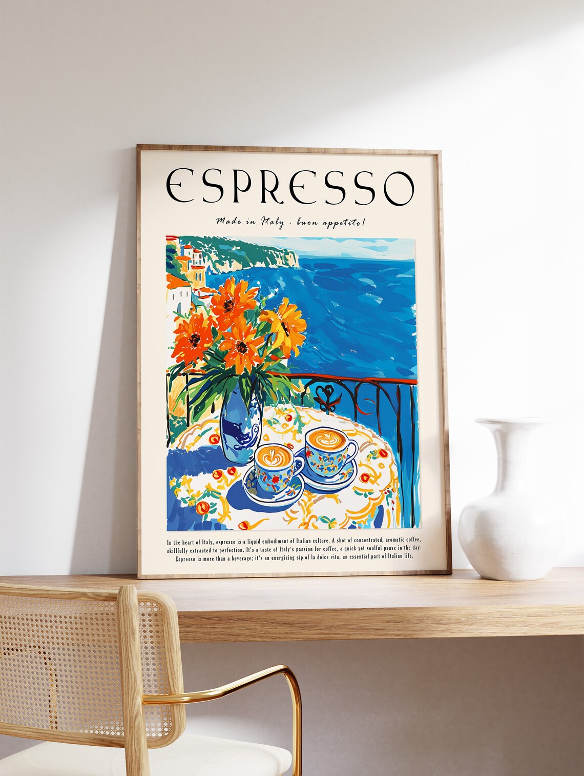 Coffee Poster Espresso Print Food Poster Kitchen Decor Italian Coffee Art Retro Coffee Art Vintage Food Art Food And Drink Poster - Image 3