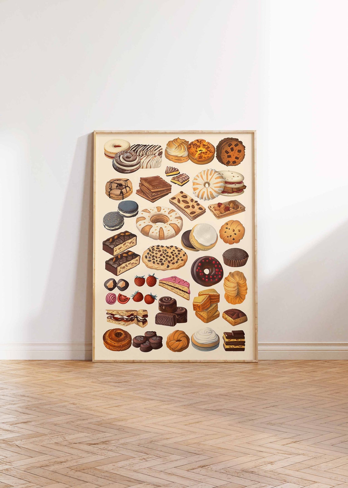 Illustrated Biscuit and Cookie Collection Bakery Poster Sweet Treats - Image 2