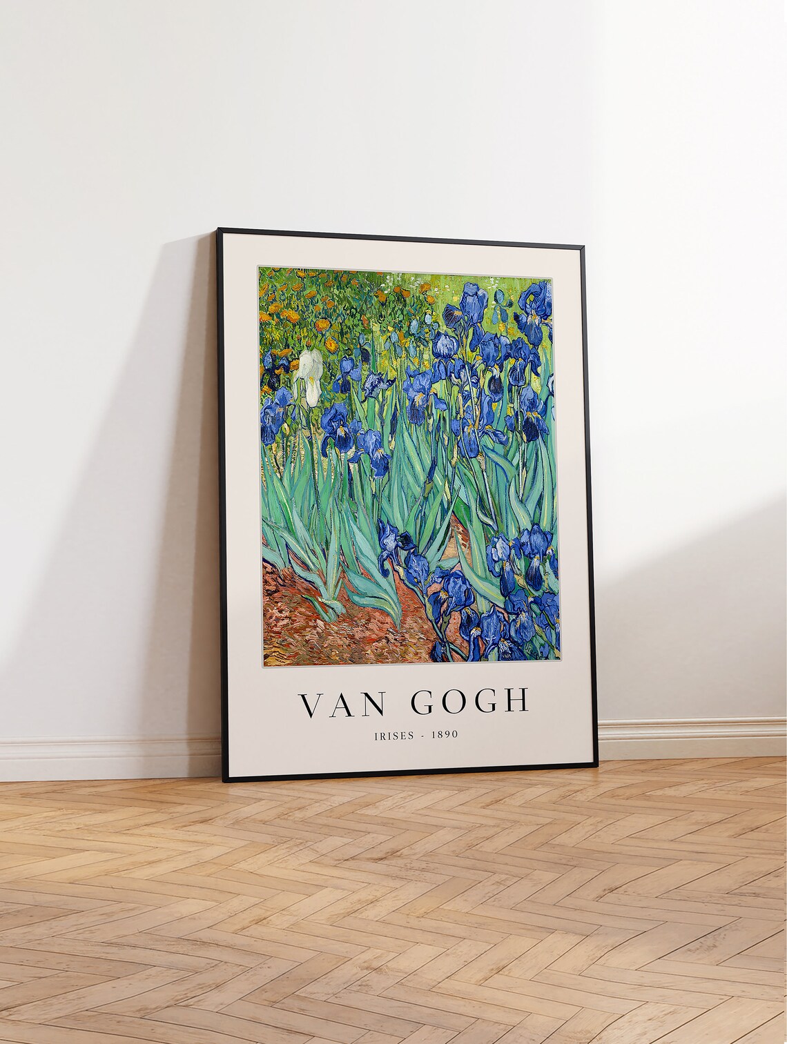 Van Gogh Irises Art Print, Floral Masterwork - Image 3