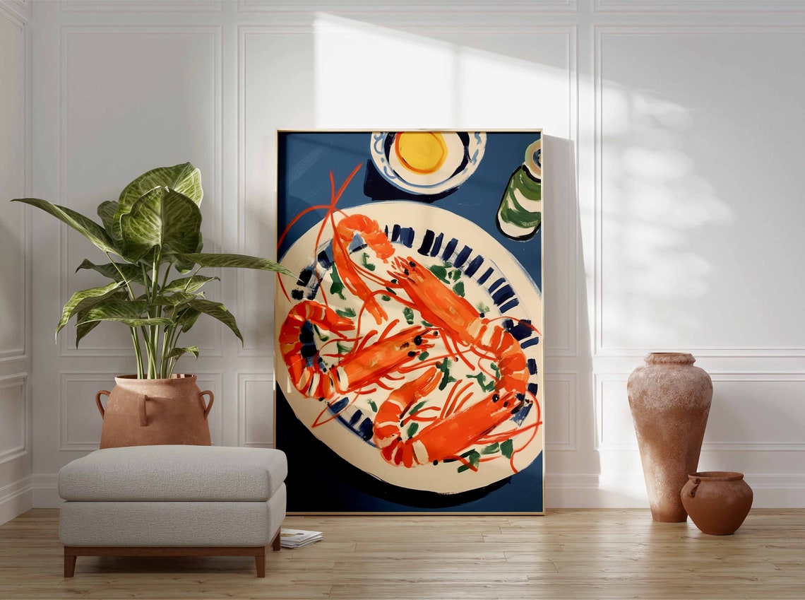 Lobster Vintage Kitchen Decor Art Print - Image 3
