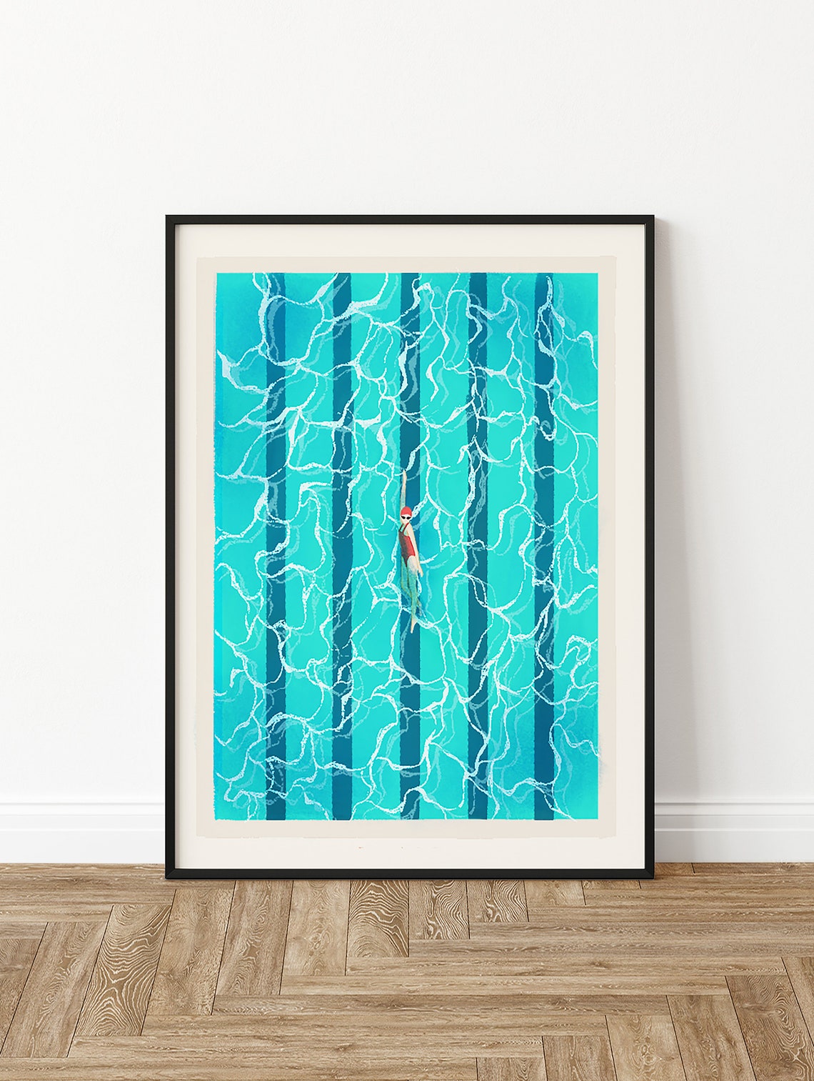 Swimming Pool Summer Art Print - Image 2