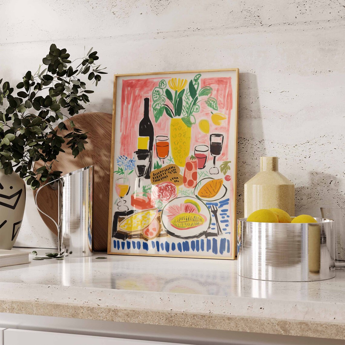 Colourful Vintage Food Print, Retro Kitchen Poster - Image 2