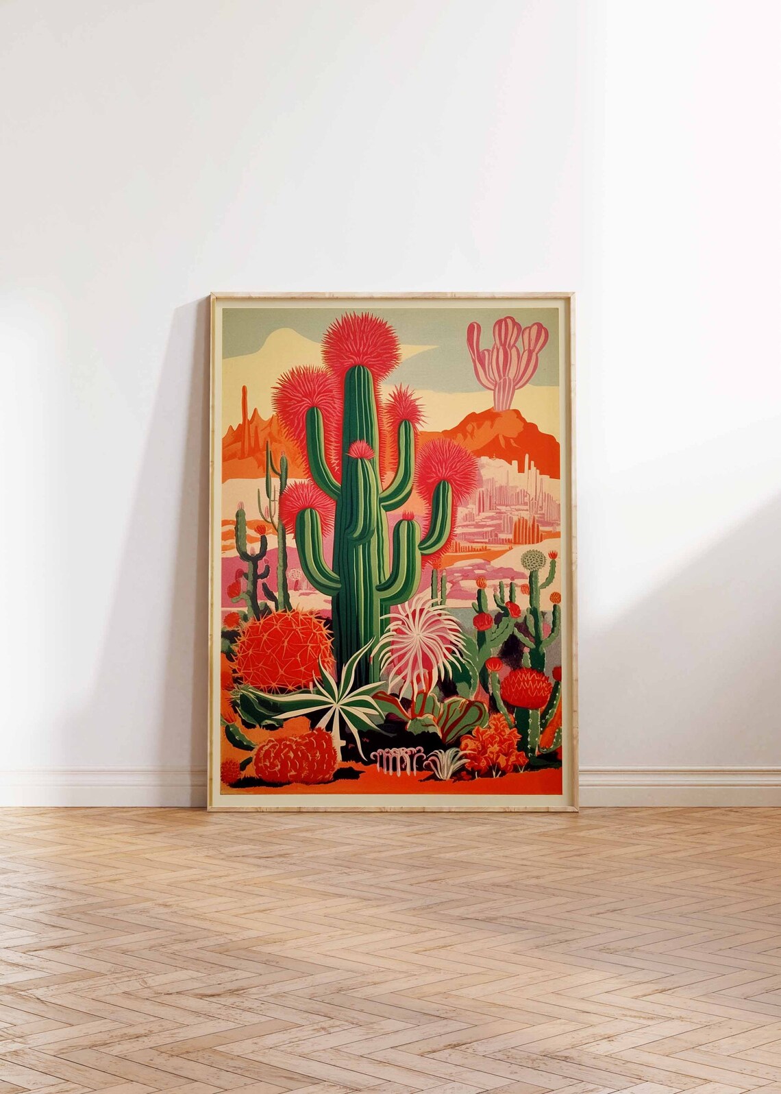 Vintage Mexican Cactus Colourful Latin Decor Poster - Image 3