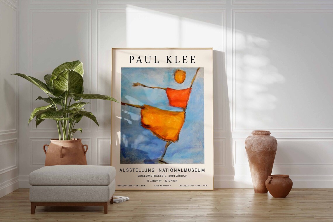 Paul Klee Exhibition Poster, Abstract Modernist Print - Image 3