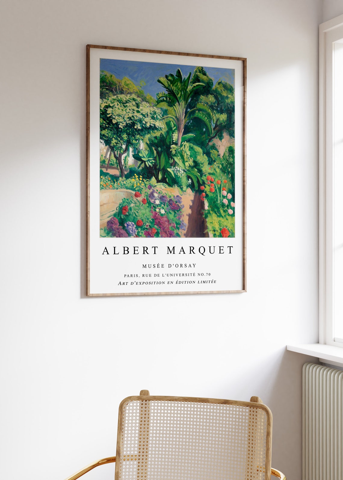 Albert Marquet Garden Painting Paris Exhibition Floral Poster - Image 2