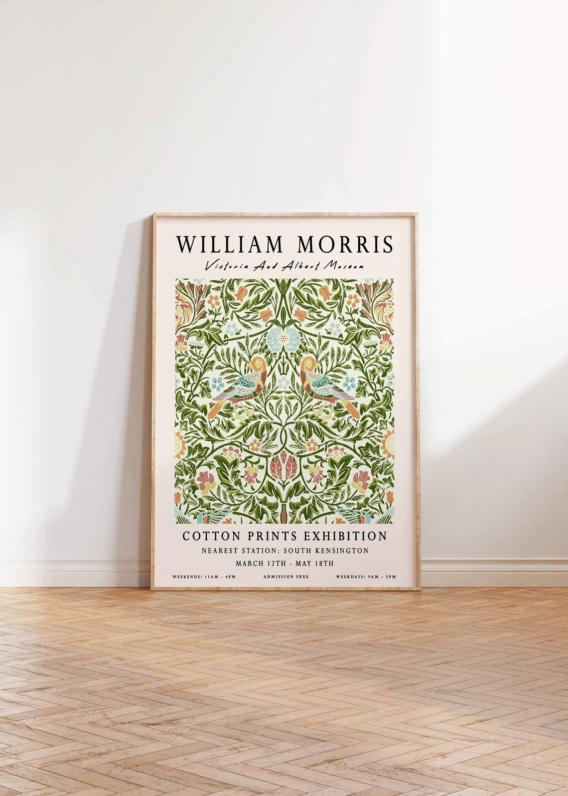 William Morris Arts and Crafts Exhibition Botanical Art Poster - Image 3