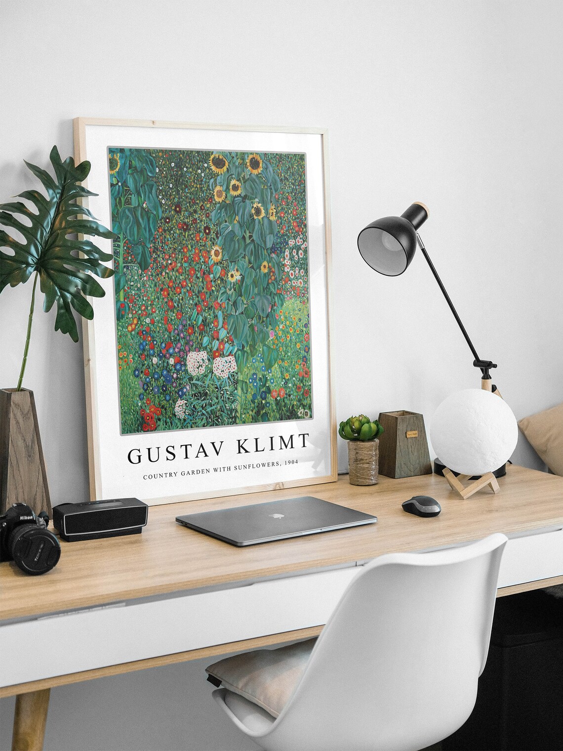 Gustav Klimt Country Garden With Sunflowers Art Print - Image 2